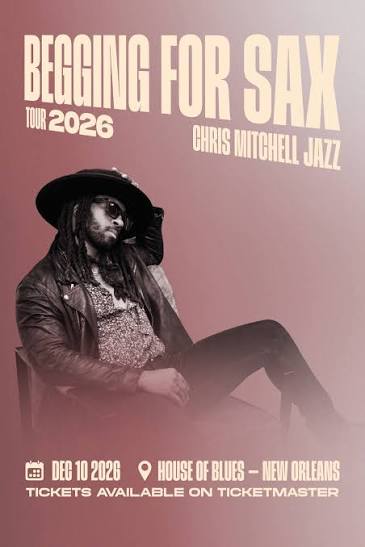 Chris Mitchell 2026–2027 tour poster